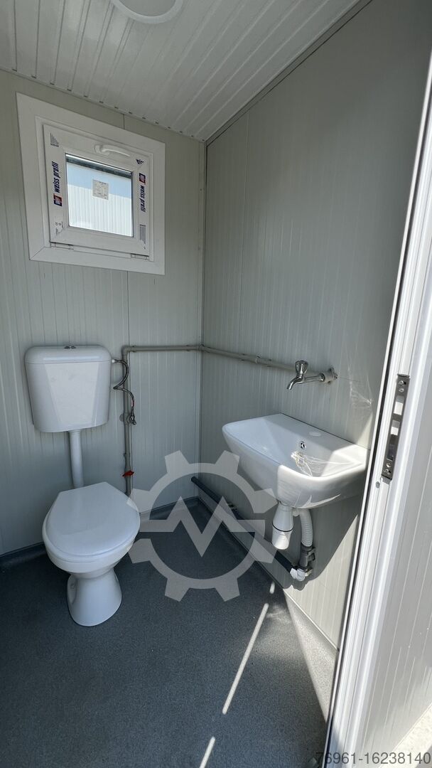 Sanitärcontainer mit 2 WCs und 2 Waschbecken: