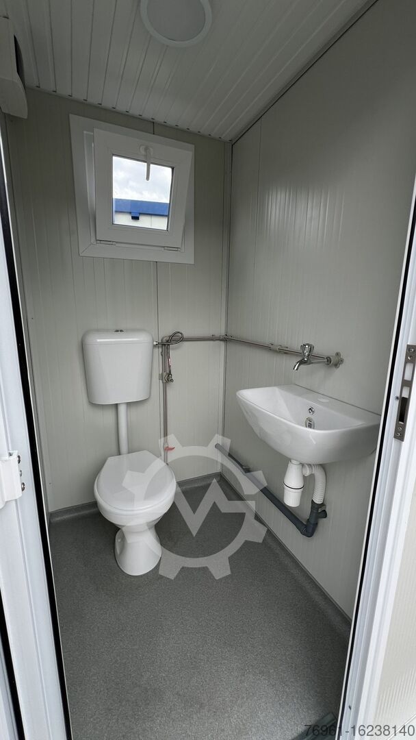 Sanitärcontainer mit 2 WCs und 2 Waschbecken: