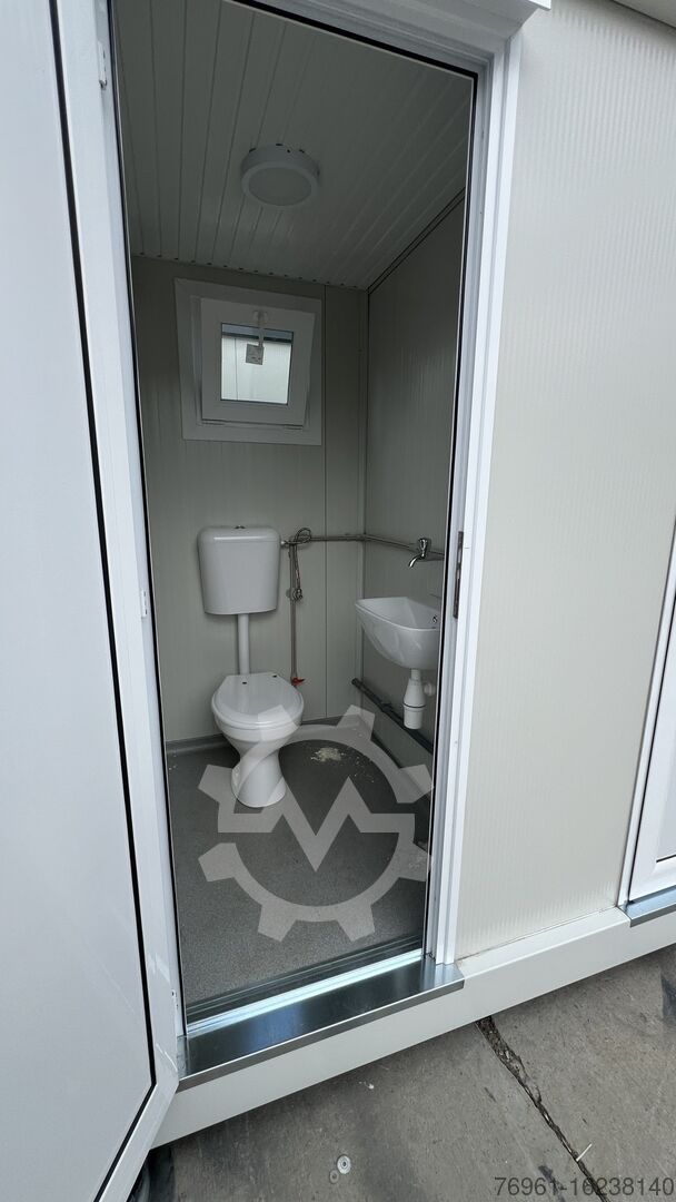 Sanitärcontainer mit 2 WCs und 2 Waschbecken: