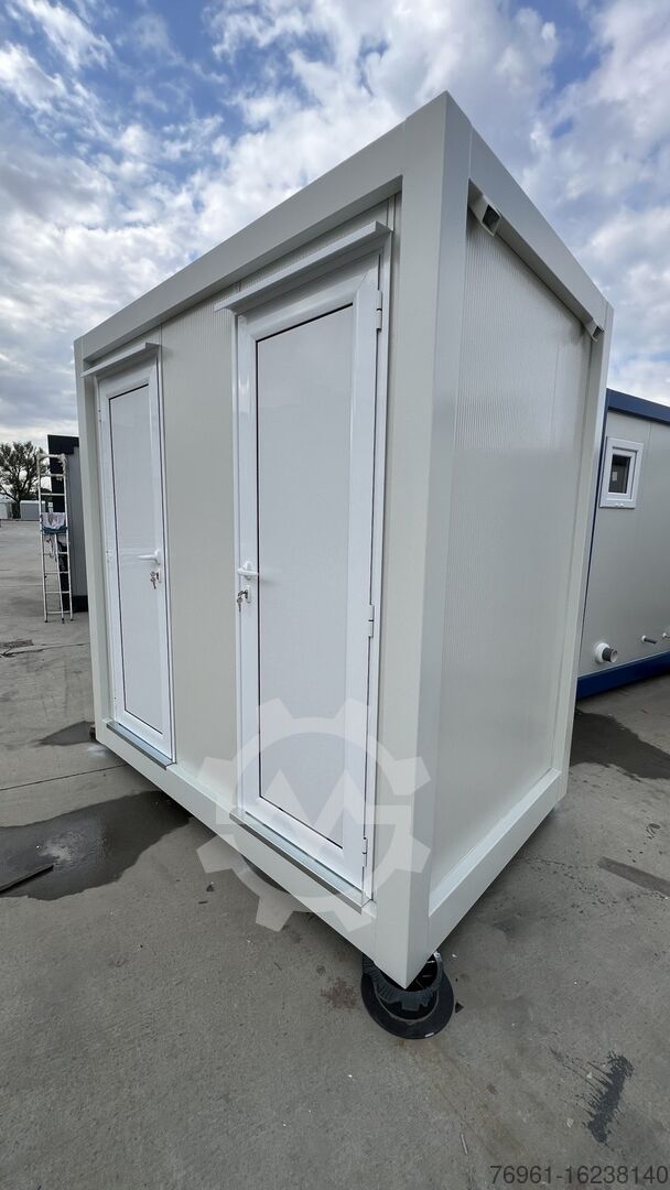 Sanitärcontainer mit 2 WCs und 2 Waschbecken: