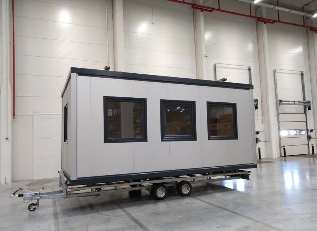 GEBRAUCHTER 20-FUẞ-BÜROCONTAINER (ABM. 6,00 X 2,5)