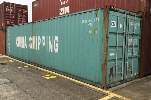 GEBRAUCHTER 40-FUSS-HIGH-CUBE-SEEFRACHTCONTAINER (INKL. MWST.)