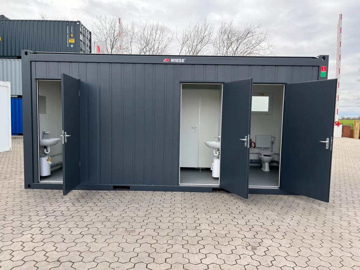 20-Fuß-Sanitärcontainer D / H / Rollstuhlfach