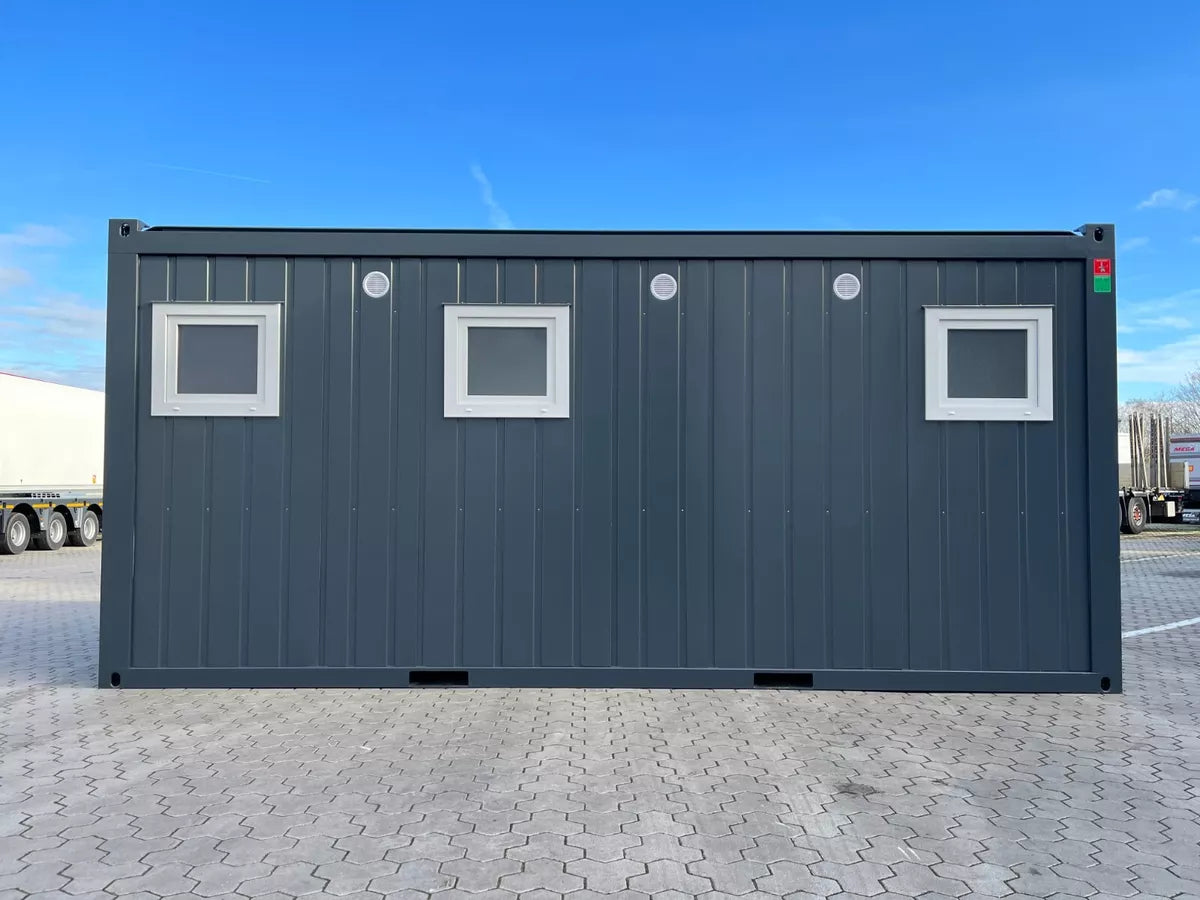 20-Fuß-Sanitärcontainer D / H / Rollstuhlfach
